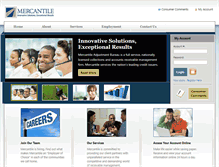 Tablet Screenshot of mercantilesolutions.com